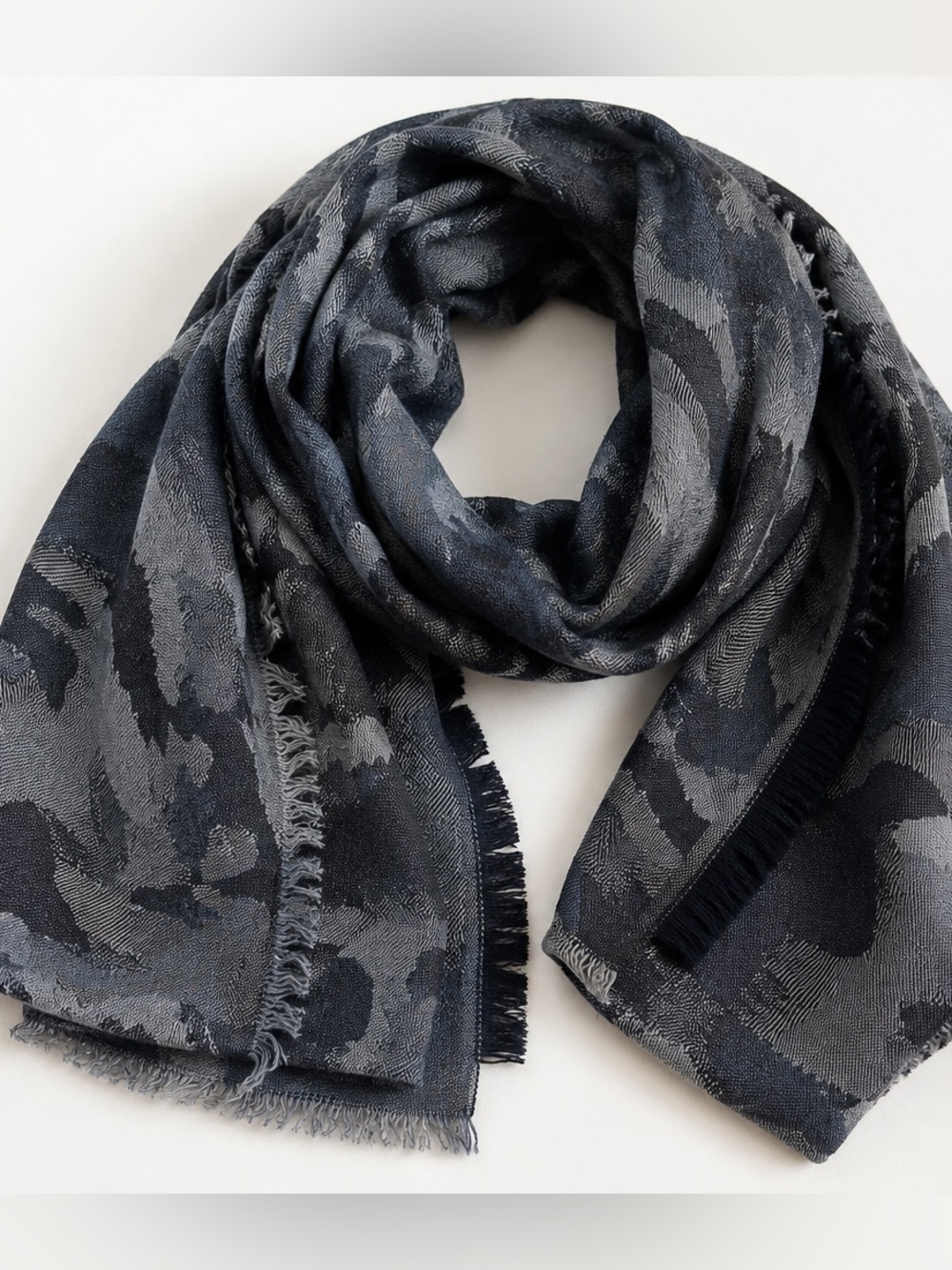 Zadig Gray Camouflage Scarf